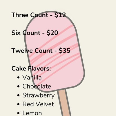Six Count Cakesicles