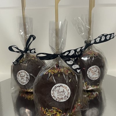 Halloween Chocolate Apple With Sprinkles 