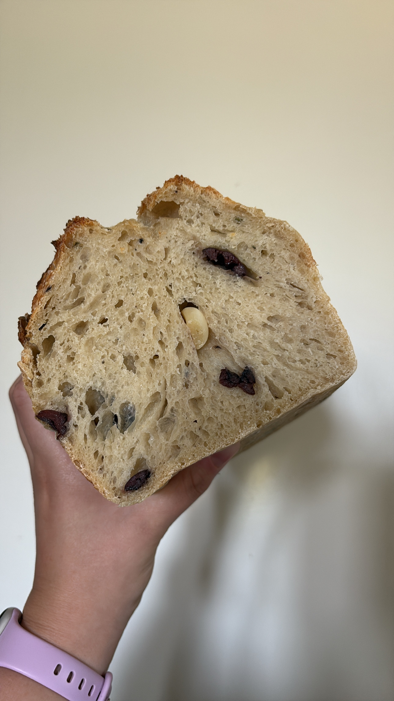 Garlic, Kalamata Olive, Rosemary, And Dill Sourdough Loaf