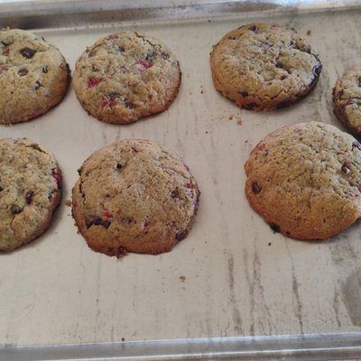 Raspberry Chocolate Chip &Chunk Cookie