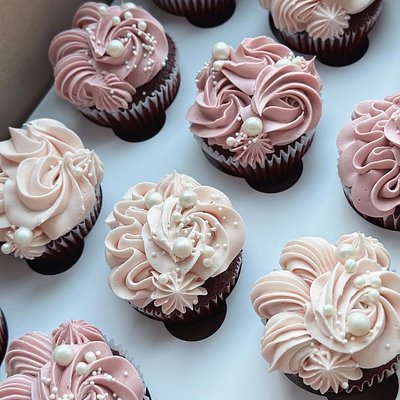 Assorted Cupcakes With Butter Cream 