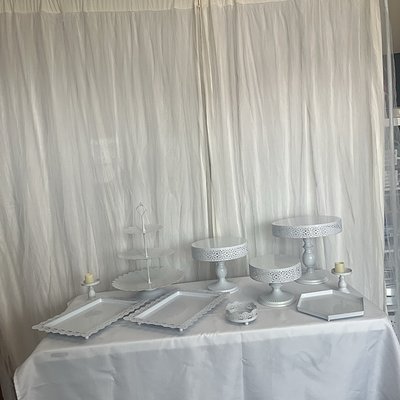 White Metal Backdrop 