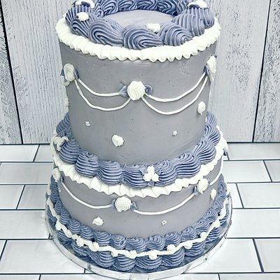 Custom Vintage Tiered Cake 