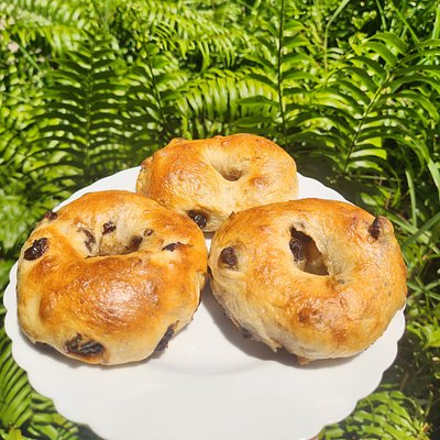 Cinnamon Raisin Sourdough Bagels