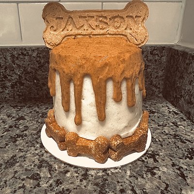 DOGGY BIRTHDAY CAKE ( ANIMAL SAFE INGREDIENTS)