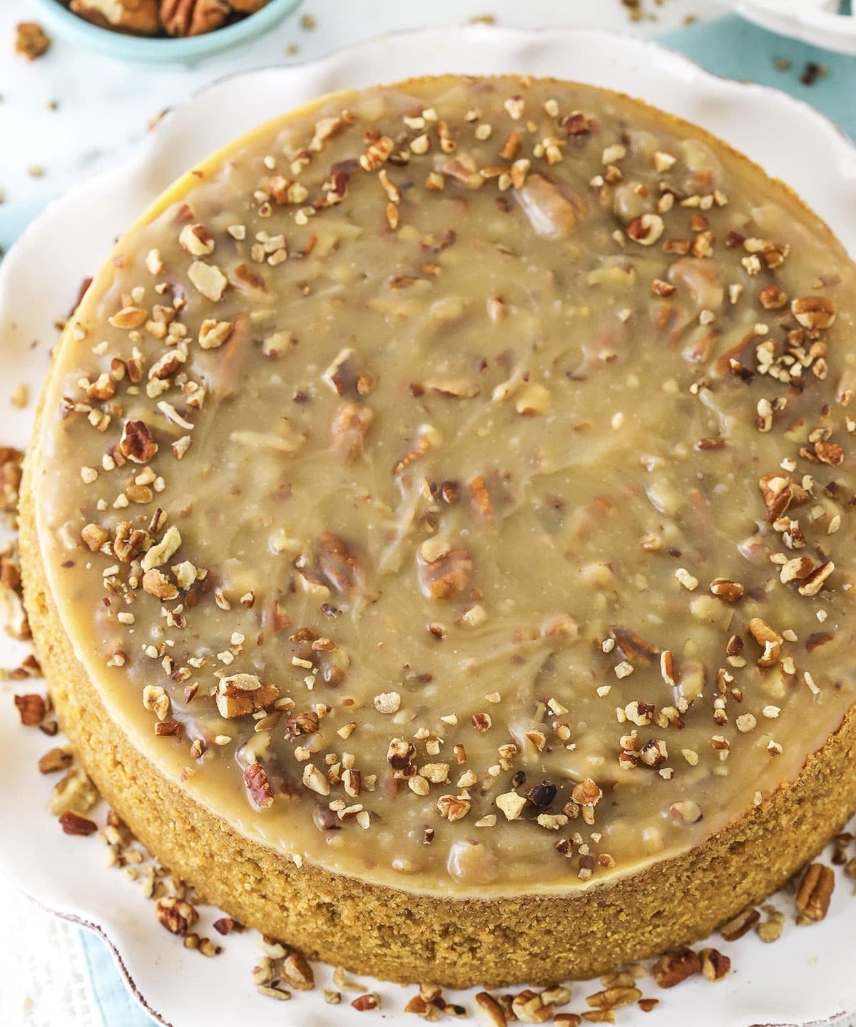 Pecan Praline Cheesecake 9inch