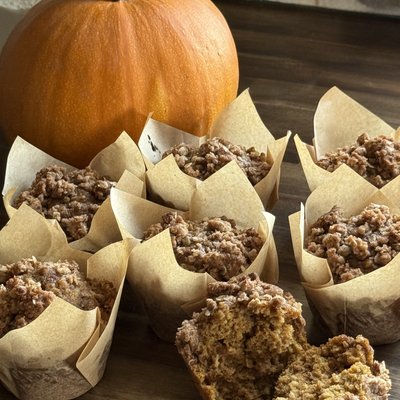 Pumpkin Oat Streusel Muffins - 6 Count