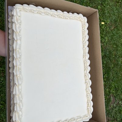 1/2 Sheet Cake 