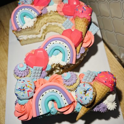 Number And Letter Cut Out Cakes 