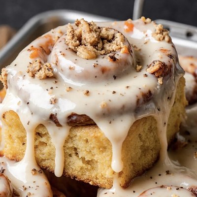 Carrot Cake Cinnamon Rolls (4 Large Rolls)