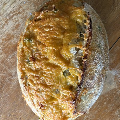 Jalapeño Cheddar Sourdough Loaf
