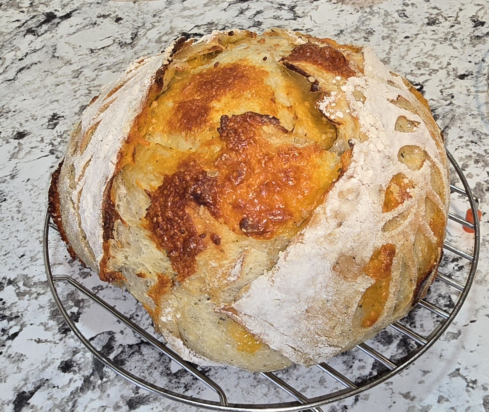Sourdough Garlic, Italian, Cheddar Boule