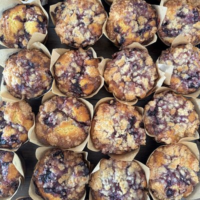 4 Blueberry Muffins 