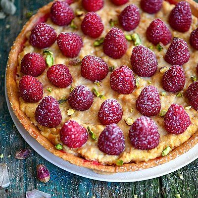 The Bite of Bliss Raspberries-Pistachios - 10"