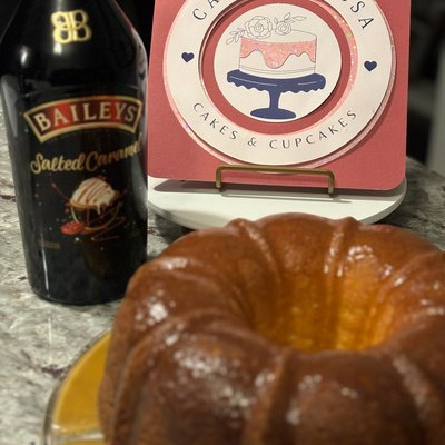 Boozy Cream Cheese Pound Cake