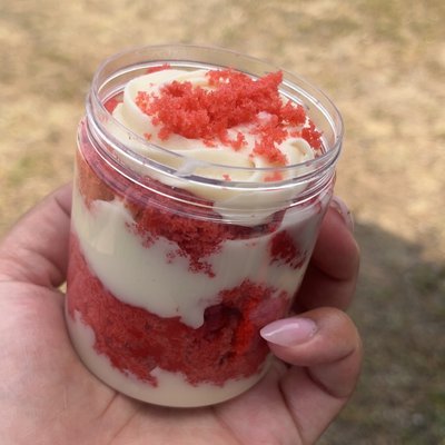 Red Velvet Cake Jar