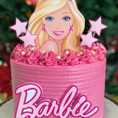 Pink Barbie Cake 