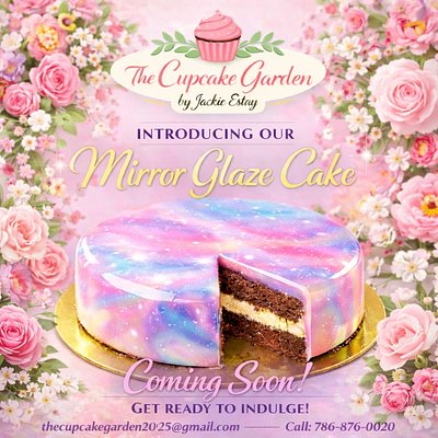 MIRROR GLAZE CAKE (4 Inch)  1 Or 2 Layers