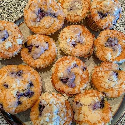 Blueberry Muffin Streusel Bites