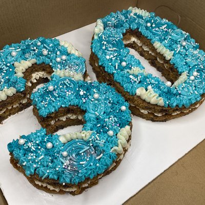 Number/Letter Cookie Cakes