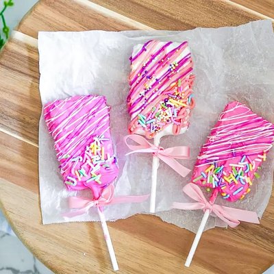 Candy Dipped Krispy Cereal Treats