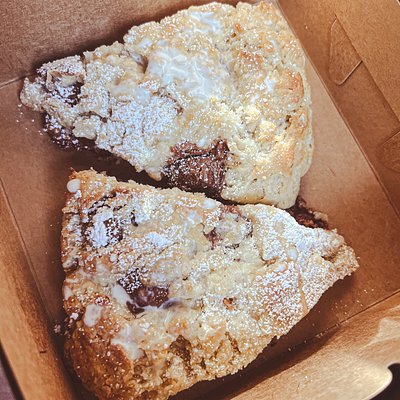 Sourdough ‘Reese’s Peanut Butter’ & Chocolate Chip Scones 