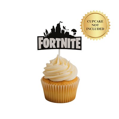 12 Cupcakes Toppers