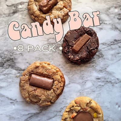 April Cookies: 8 Pack Candy Bar Line Up!