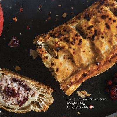 Pork, Turkey, Bacon & Cranberry Roll
