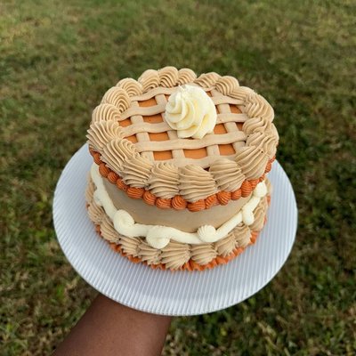 Thanksgiving Pie Cake. 