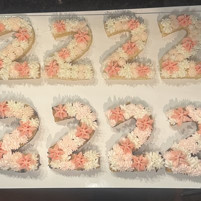 Letter/Number Individual Cookies