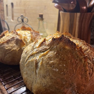Artisanal Italian Herb And Garlic Baked Bread 🥖 