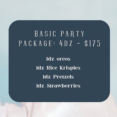 Basic party Package - 4 Dozen