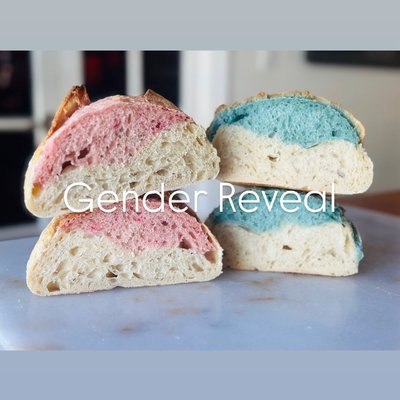 Gender Reveal Sourdough-READ DESCRIPTION 