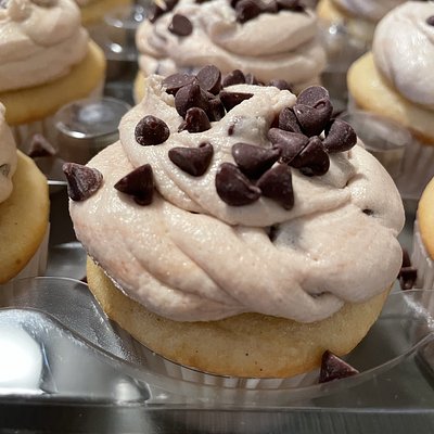 Signature Cookie Dough Frosted Cupcakes