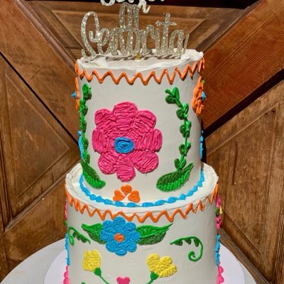 2 Tier Cakes (feeds 45-55)