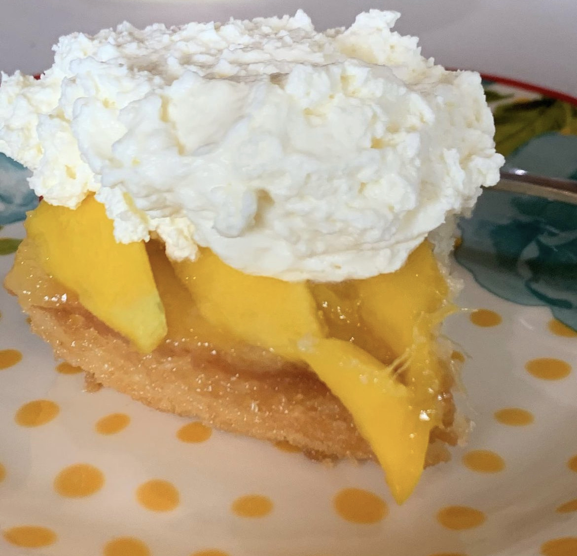 Mango Almond Cake with fresh local mangos 🥭 