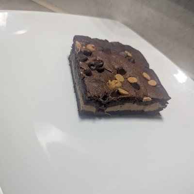 Peanut Butter Stuffed Brownies 