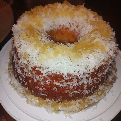 Pineapple Coconut Pound Cake 