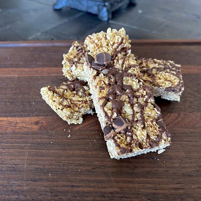 Chocolate Chip With PB drizzle Granola Bars 