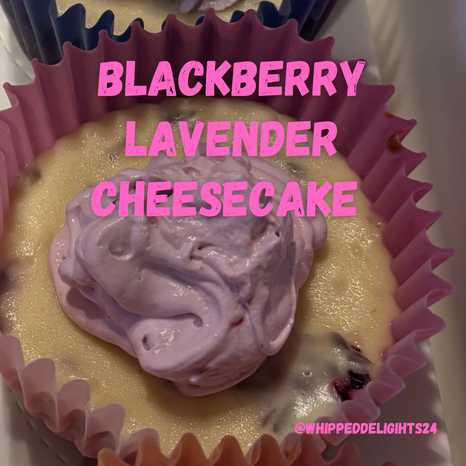 Blackberry Lavender Cheesecake 