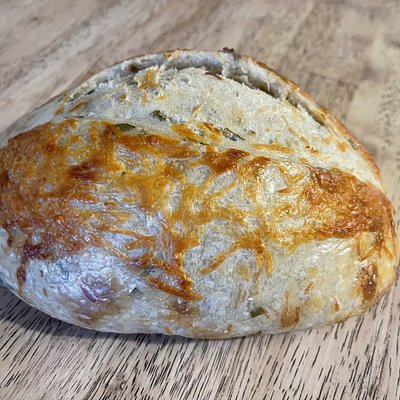 Spinach, Garlic, And Parmesan Sourdough