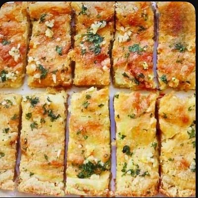 Cheesy Keto Garlic Bread 9x9” BEST SELLER!