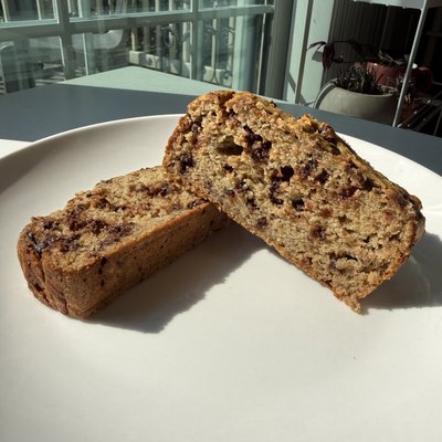 Chocolate Chip Banana Bread (single slice)