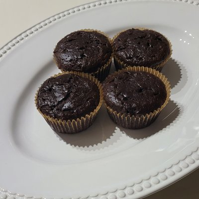 Double Chocolate Banana Muffins