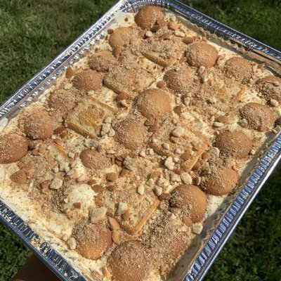 Full Pan Of Banana Pudding 