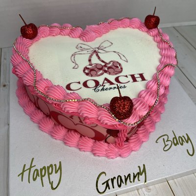 8in Vintage Heart Cake 