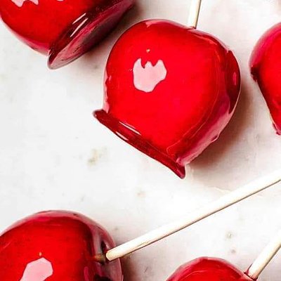 Red Candied Apples 