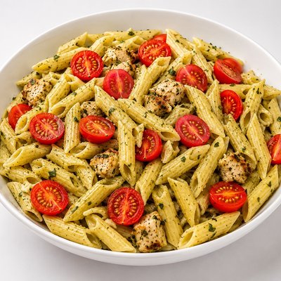 Pesto Pasta With Grilled Chicken