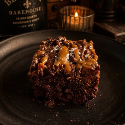 Salted Caramel Swirl Brownies - Single
